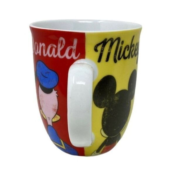1 Mickey Mouse 90 Years The One & Only Mug Donald Pluto Goofy Replacement Yellow - Picture 5 of 9